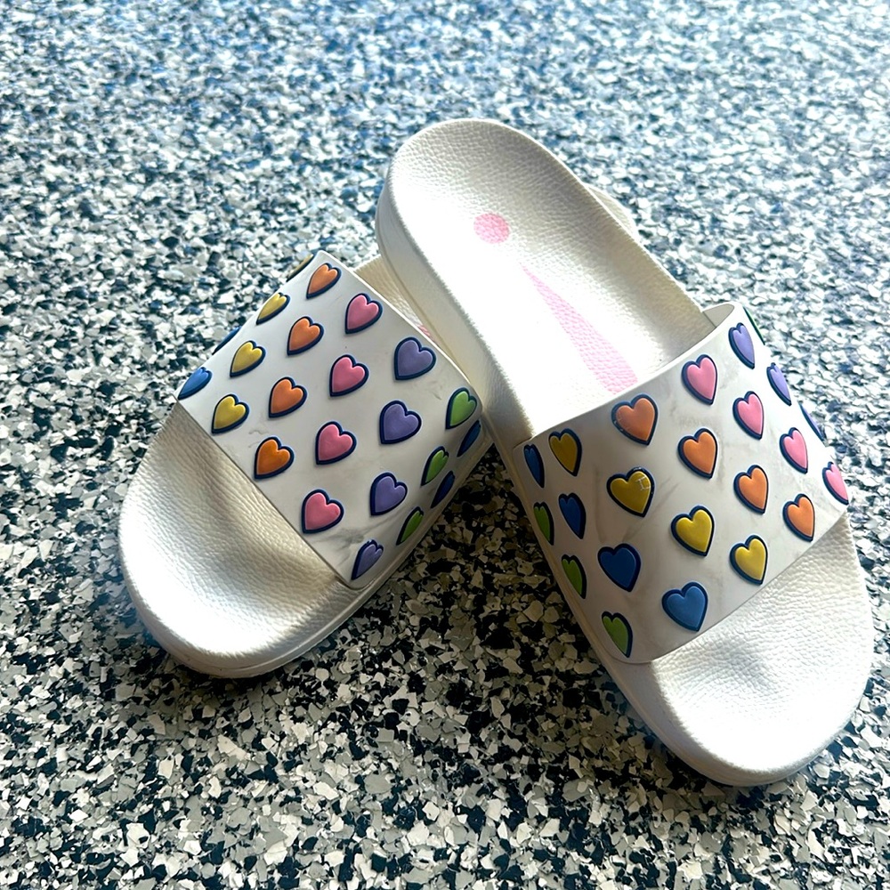 Roller Rabbit Disco Hearts Slides